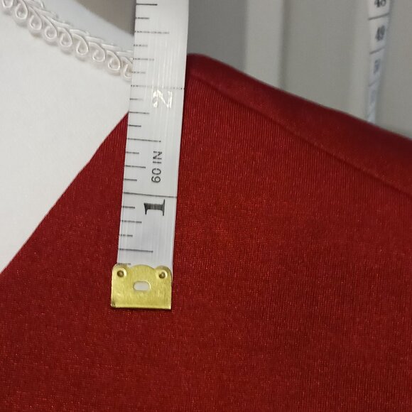 Mikael Aghal, Jersey‎ Knit Layered Party Dress in Red, Size 2, *NWT - Picture 8 of 16